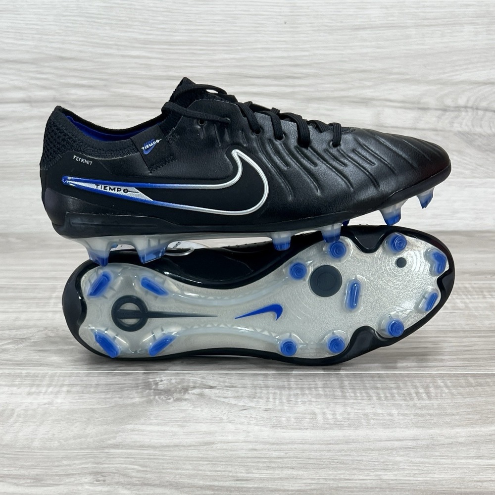 Nike Legend 10 Elite FG Black Chrome DV4328-040 Mens Size 8
